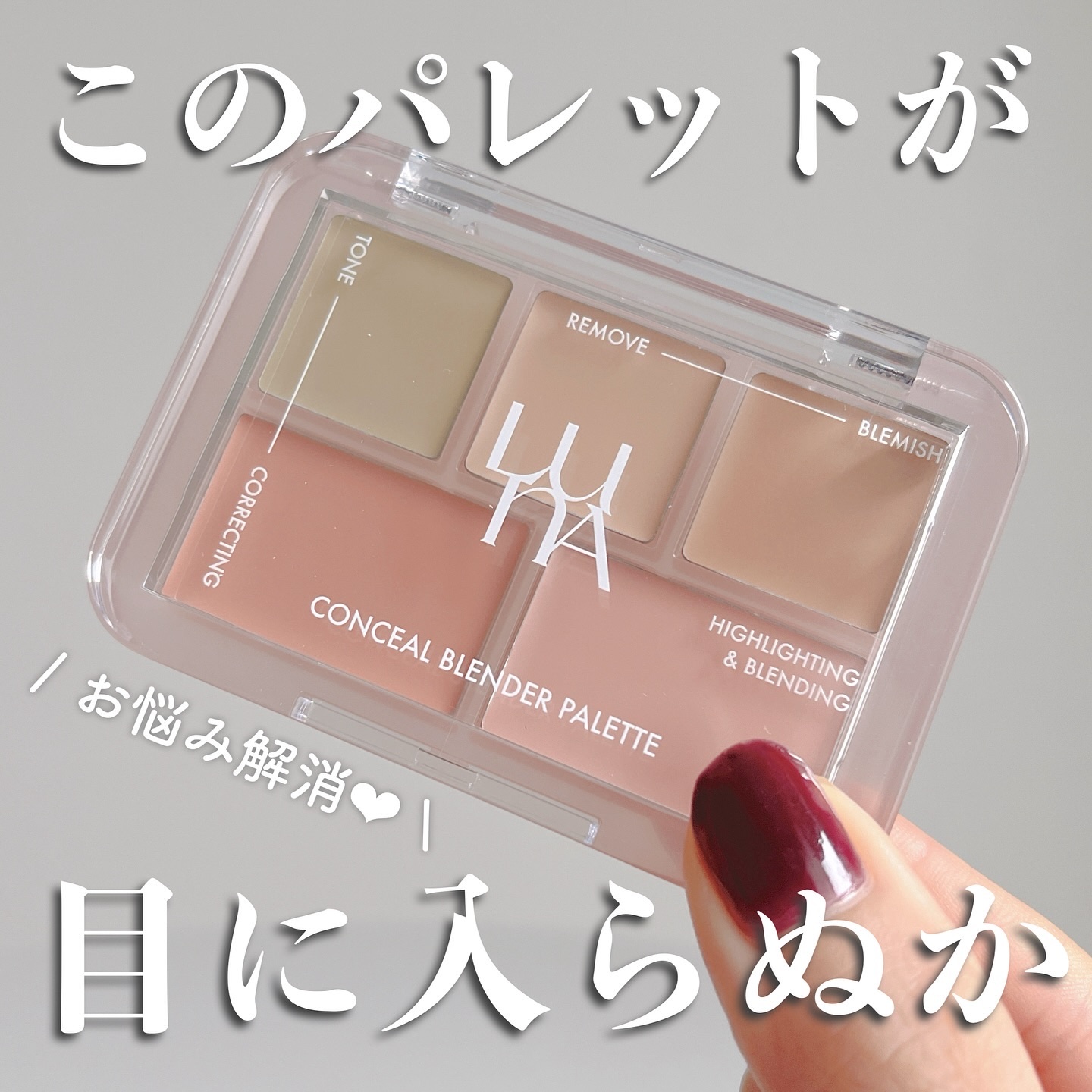 コンシールブレンダーパレット/LUNA/パレットコンシーラーを使ったクチコミ（1枚目）