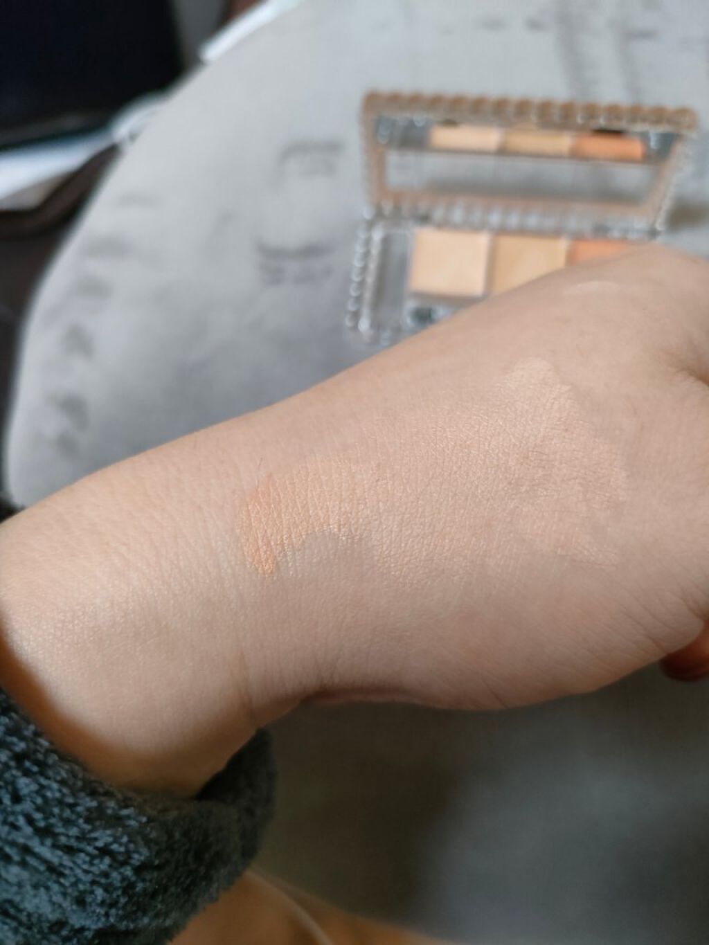 カラーミキシングコンシーラー/キャンメイク/パレットコンシーラーを使ったクチコミ（2枚目）