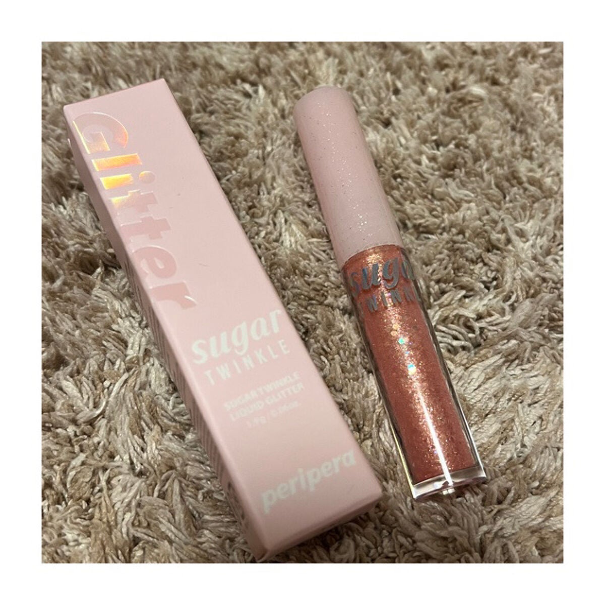 suuu..i on LIPS 「ペリペラSリキッドグリッター02店頭に並んでてキラキラ可愛くて..」(1枚目)