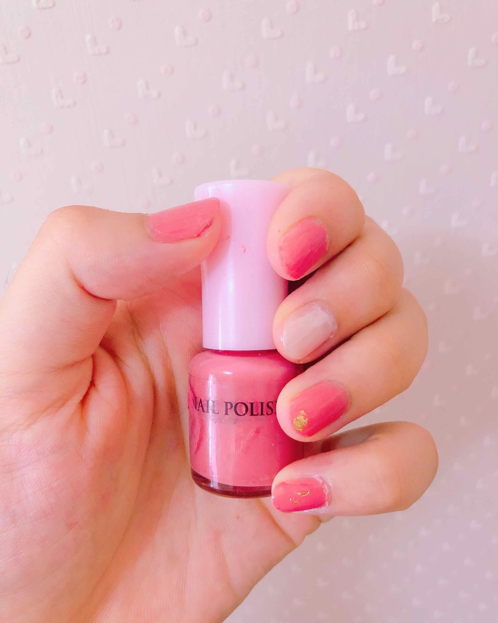 マイメロ ネイル/DAISO/マニキュアを使ったクチコミ（1枚目）