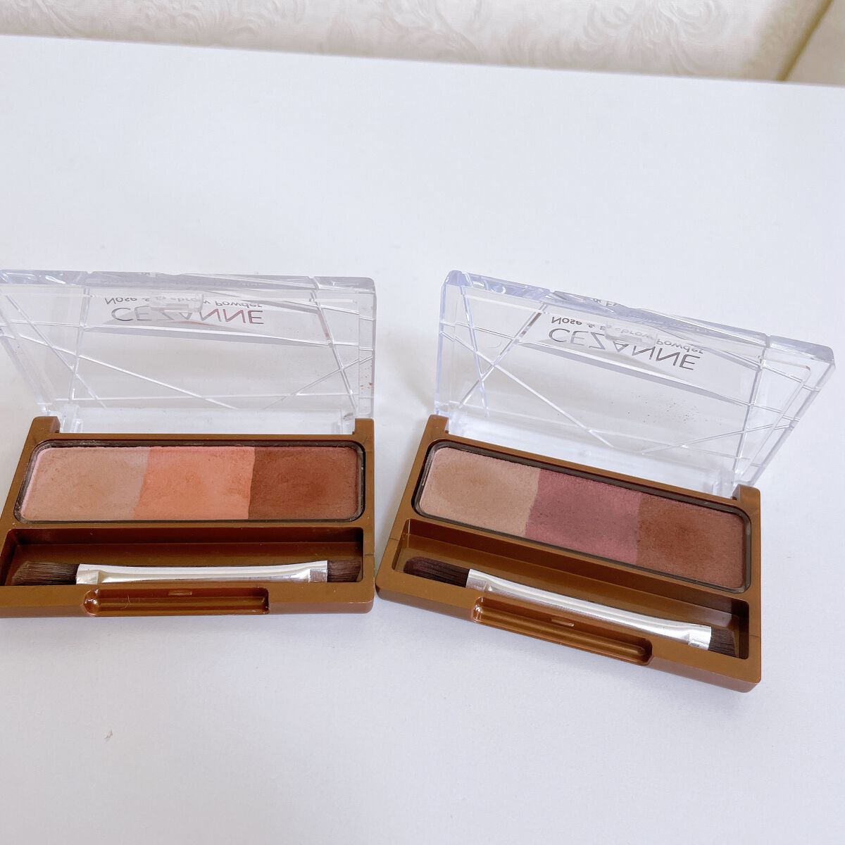 ノーズ&アイブロウパウダー/CEZANNE/パウダーアイブロウを使ったクチコミ(2枚目)