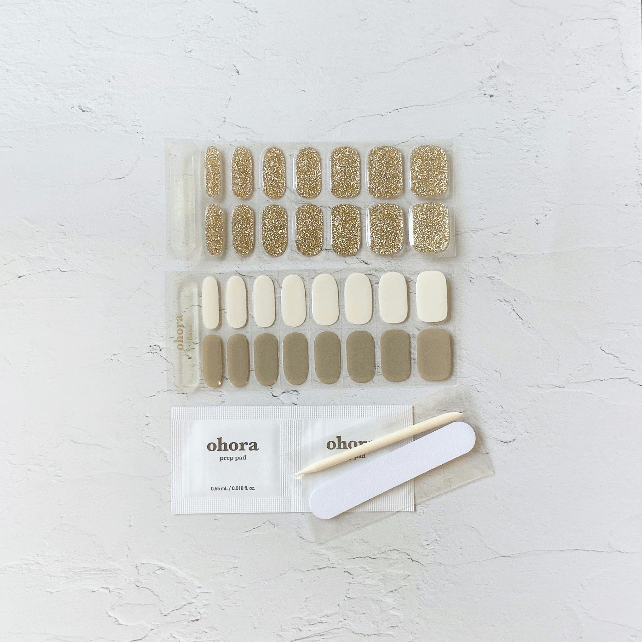 セミキュアジェルネイル（ハンド） ND-067 N Gold Coast/ohora/ネイルシールを使ったクチコミ（2枚目）