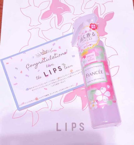 フレグランスヘアミスト さくらの香り/フィアンセ/ヘアミストを使ったクチコミ(1枚目)