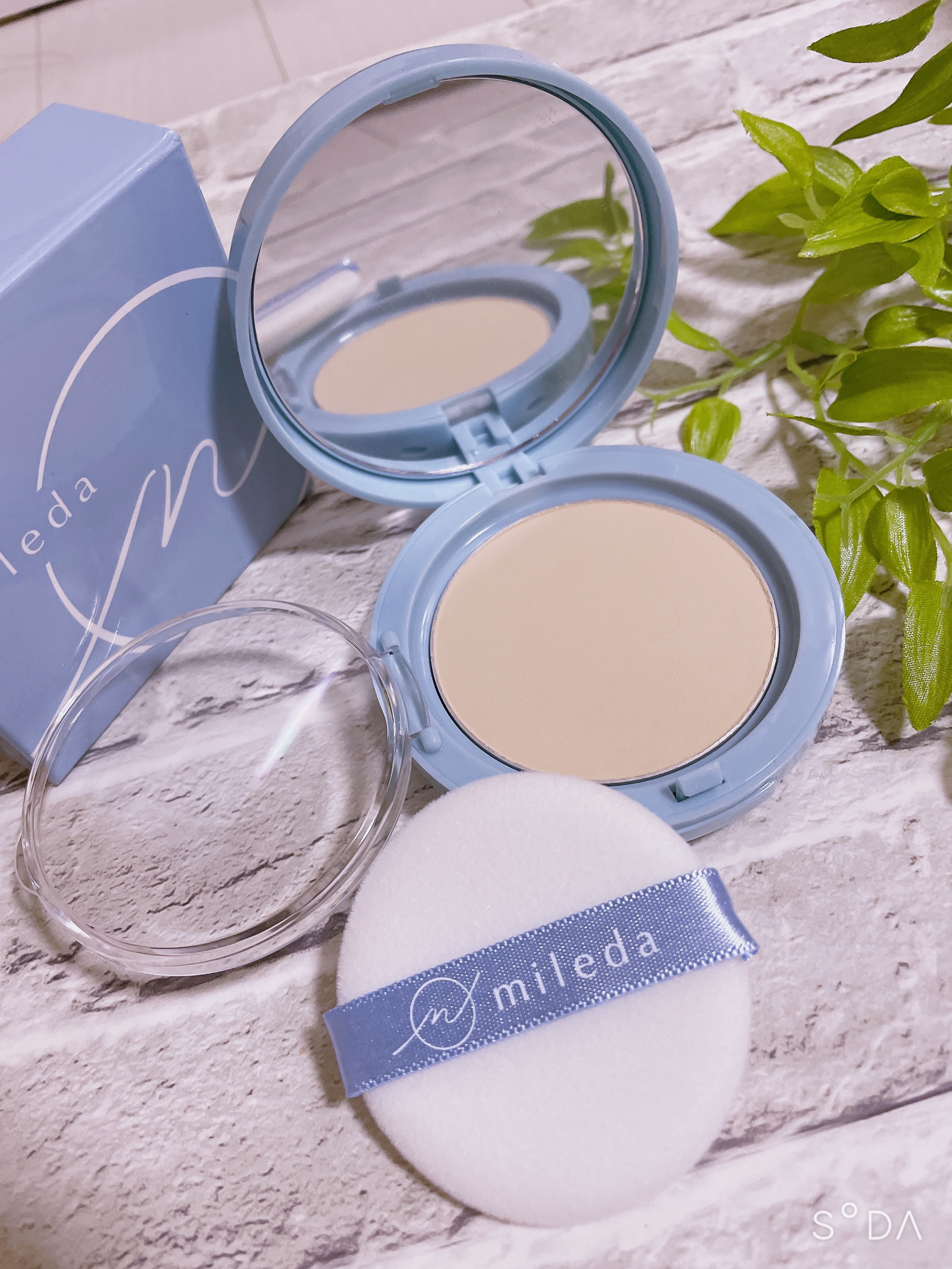 スムースフィットファンデーション/mileda/パウダーファンデーションを使ったクチコミ（2枚目）