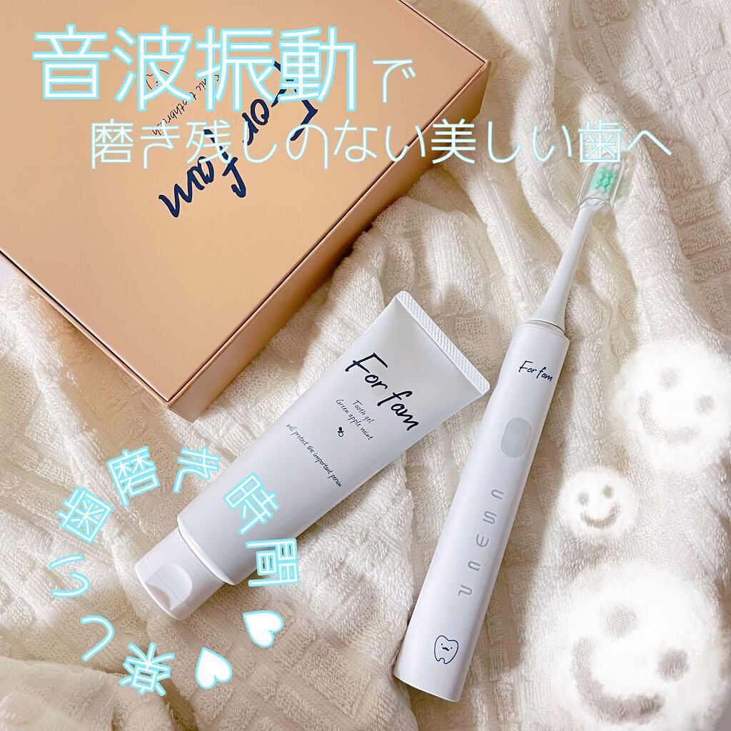ソニック トゥースブラシ おひげちゃん/For fam/電動歯ブラシを使ったクチコミ（1枚目）
