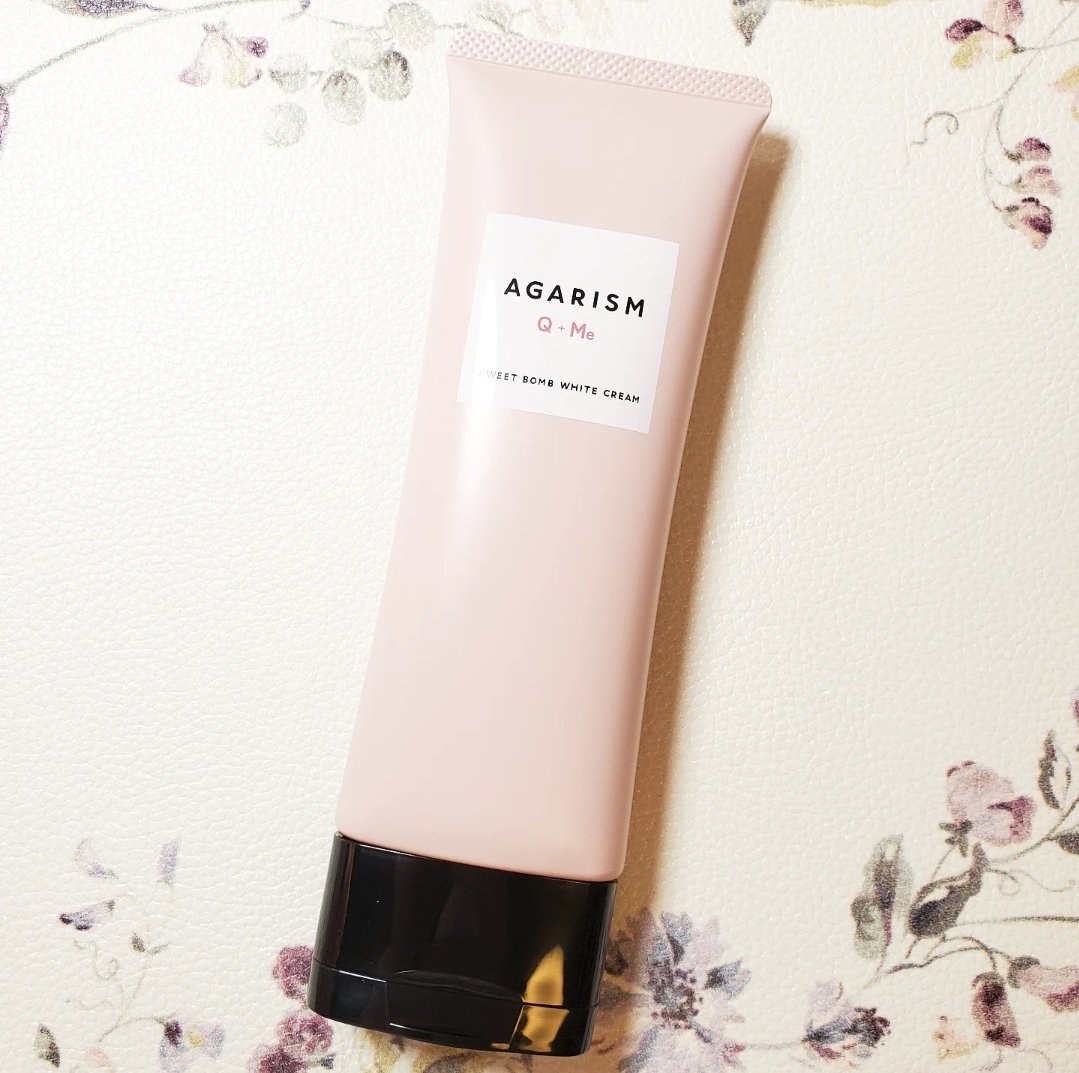 キューミースウィートボムホワイトクリーム/AGARISM/ボディクリームを使ったクチコミ（1枚目）