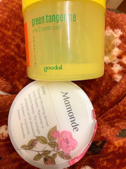 グリーンタンジェリン ビタCダークスポットケアパッド/goodal/トナーパッドを使ったクチコミ(4枚目)