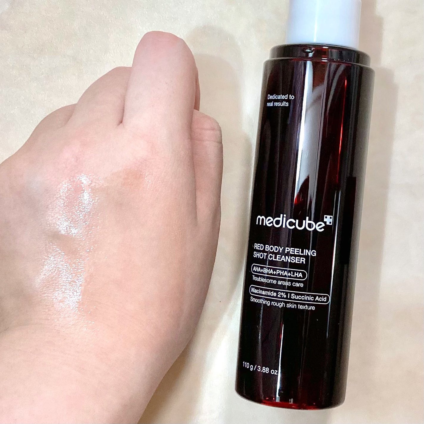 レッドアクネ ボディピーリングショット/MEDICUBE/ピーリングを使ったクチコミ(3枚目)