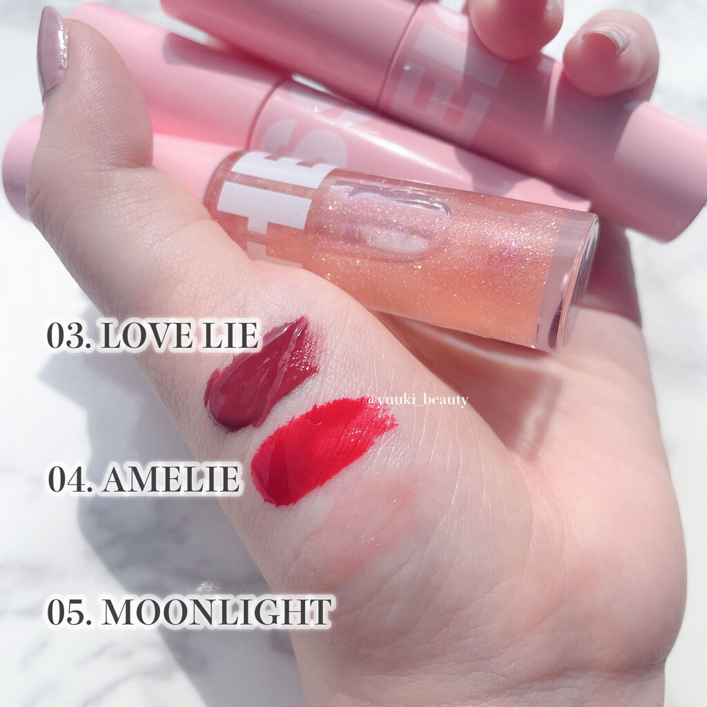 フラッフィリップティント/BLESSED MOON/リップティントを使ったクチコミ（3枚目）