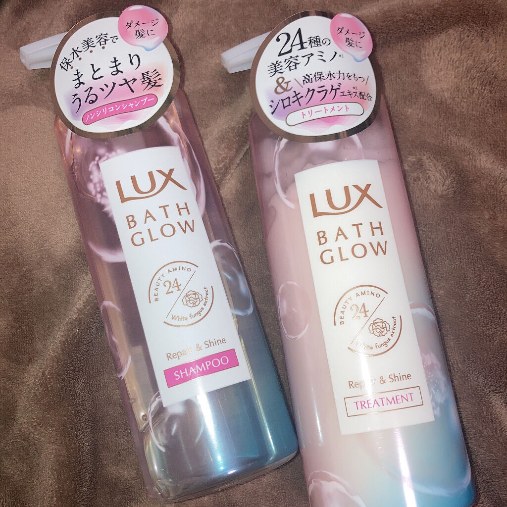 \  保水美容で、洗いたてのようなまとまるツヤ髪一日中続く  /


🏷 LUX

バスグロウ リペア&シャイン シャンプー／トリートメント

セット価格￥1,980



こちらはダメージ補修に特化したシャントリです🫧🤍


真珠エ