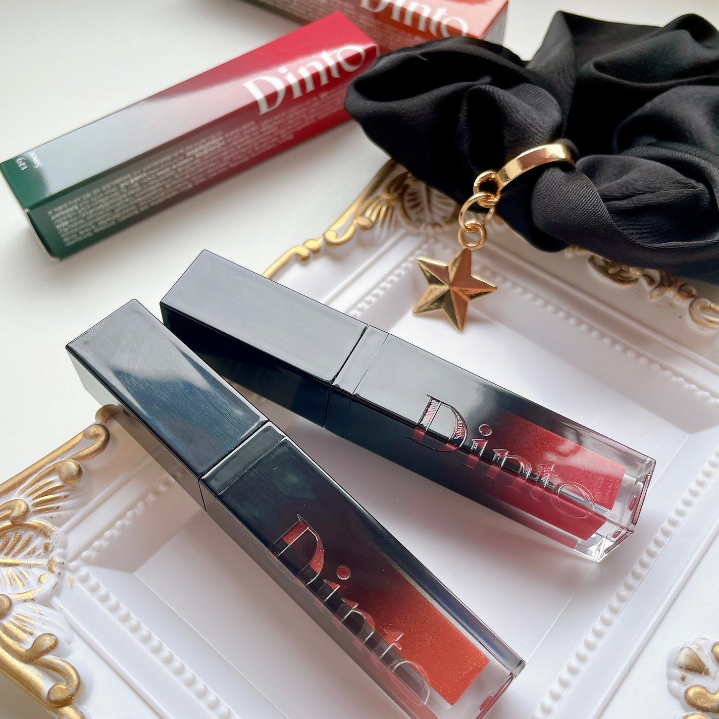 ボリュームパールキッスグロス/Dinto/リップグロスを使ったクチコミ(2枚目)