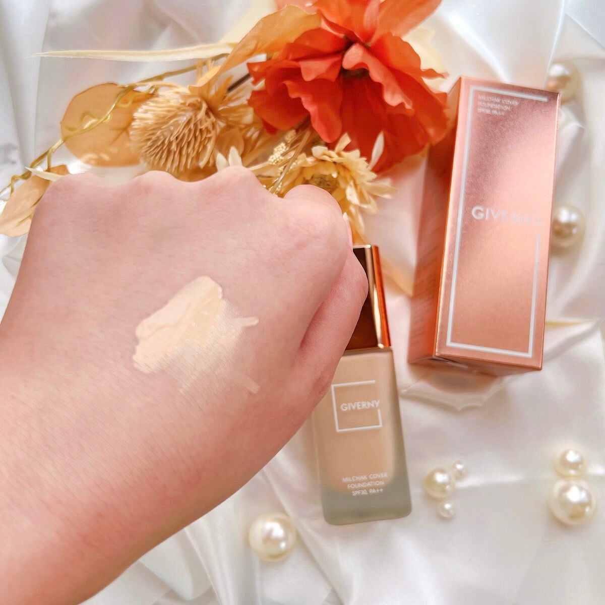 密着カバーファンデーション/GIVERNY/リキッドファンデーションを使ったクチコミ(3枚目)
