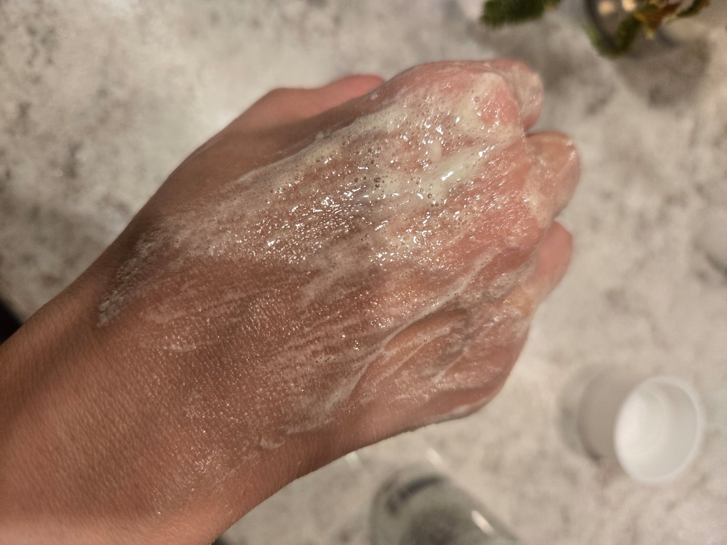 沖縄とろみ美容 パウダーウォッシュ シークヮーサーティー/FSGB/洗顔パウダーを使ったクチコミ(4枚目)