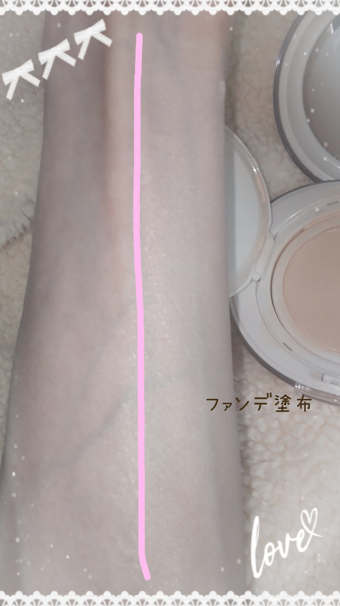 ブリージンググロークッション/Healus/クッションファンデーションを使ったクチコミ（3枚目）