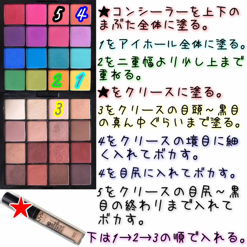 UT シャドウ パレット/NYX Professional Makeup/アイシャドウパレットを使ったクチコミ（2枚目）