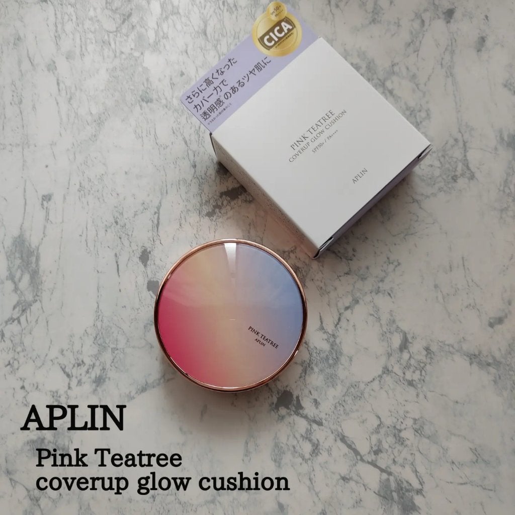 ピンクティーツリーカバーアップグロウクッション/APLIN/クッションファンデーションを使ったクチコミ(1枚目)