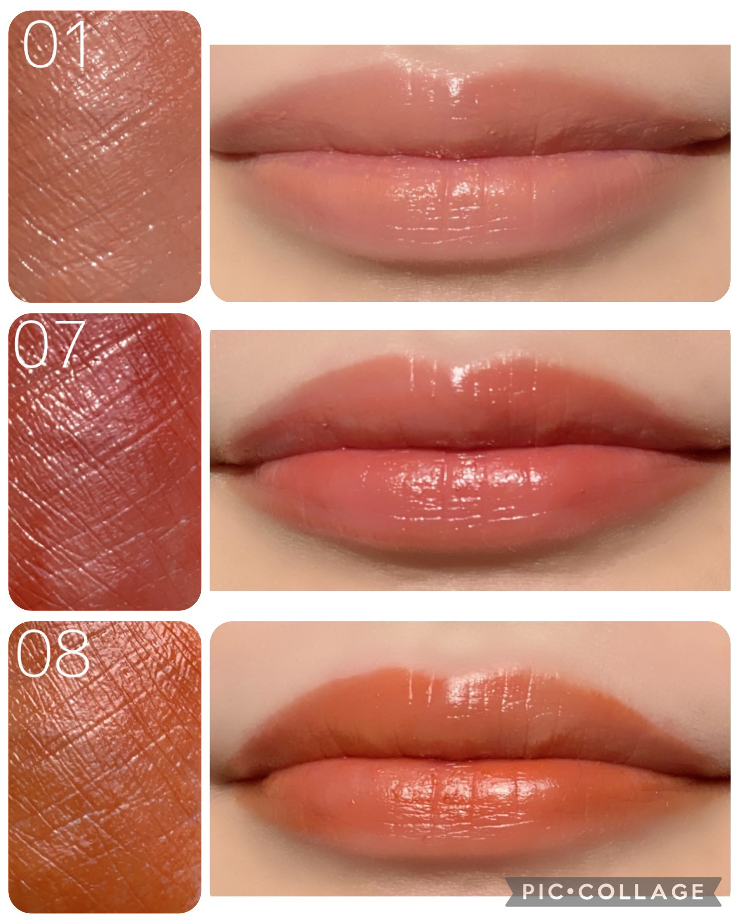 モイスチャー グレイズ リップスティック 08 木漏光 - KOMOREBIKARI/SUQQU/口紅を使ったクチコミ（3枚目）