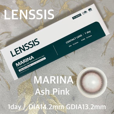 LENSSIS マリナシリーズ	のクチコミ「#PR #LENSSIS

LENSSIS
マリナアッシュピンク
DIA14.2mm GDIA.....」（1枚目）