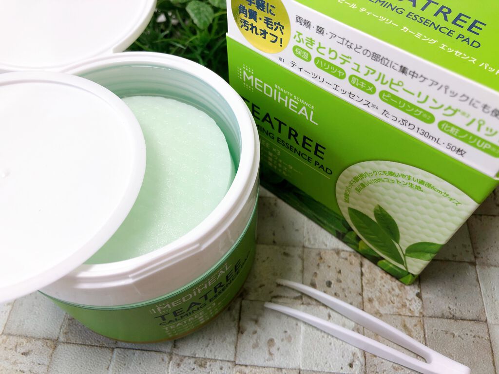 ティーツリーカーミングエッセンスパッド/MEDIHEAL/トナーパッドを使ったクチコミ（3枚目）