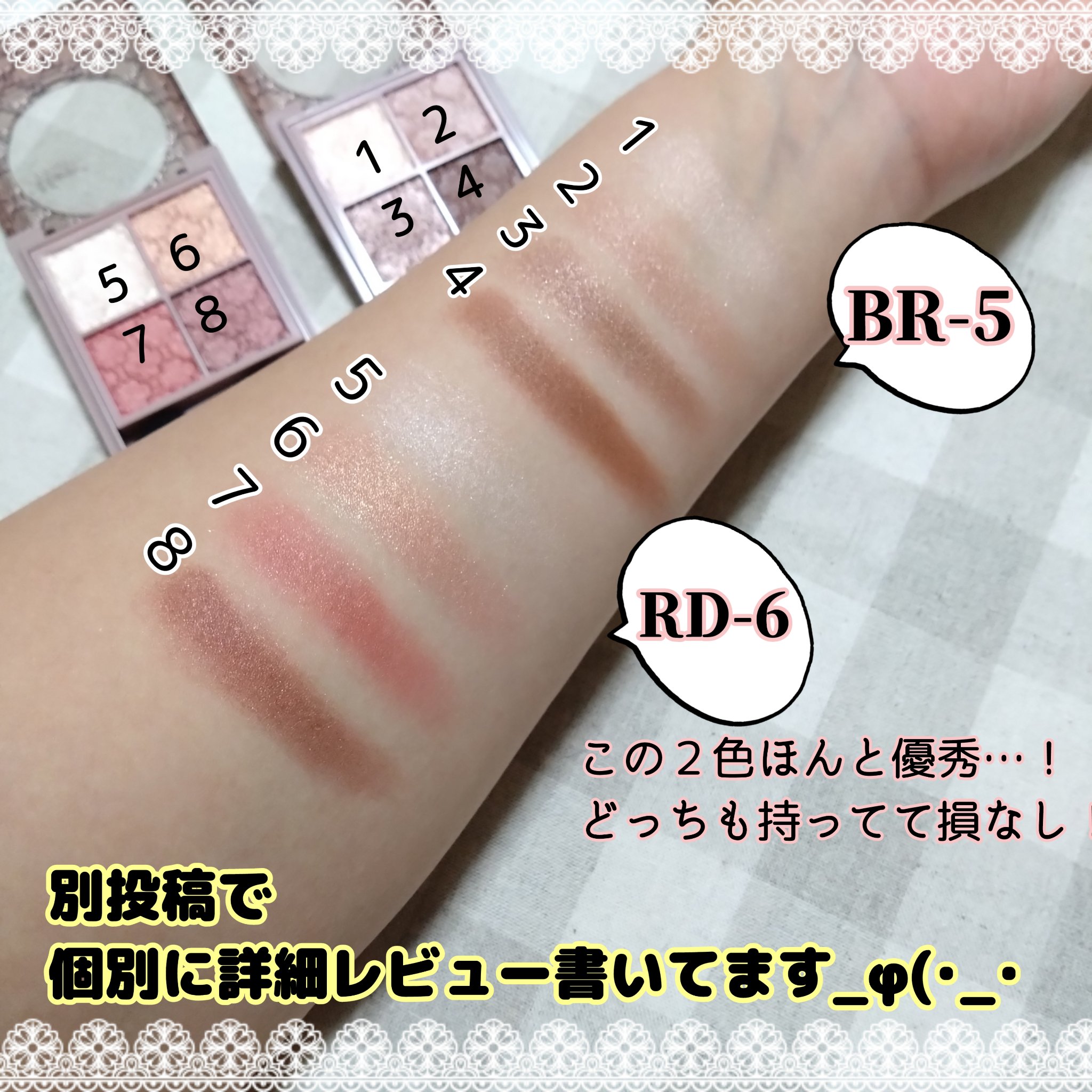 グロッシーリッチ アイズ N/Visée/アイシャドウパレットを使ったクチコミ（2枚目）