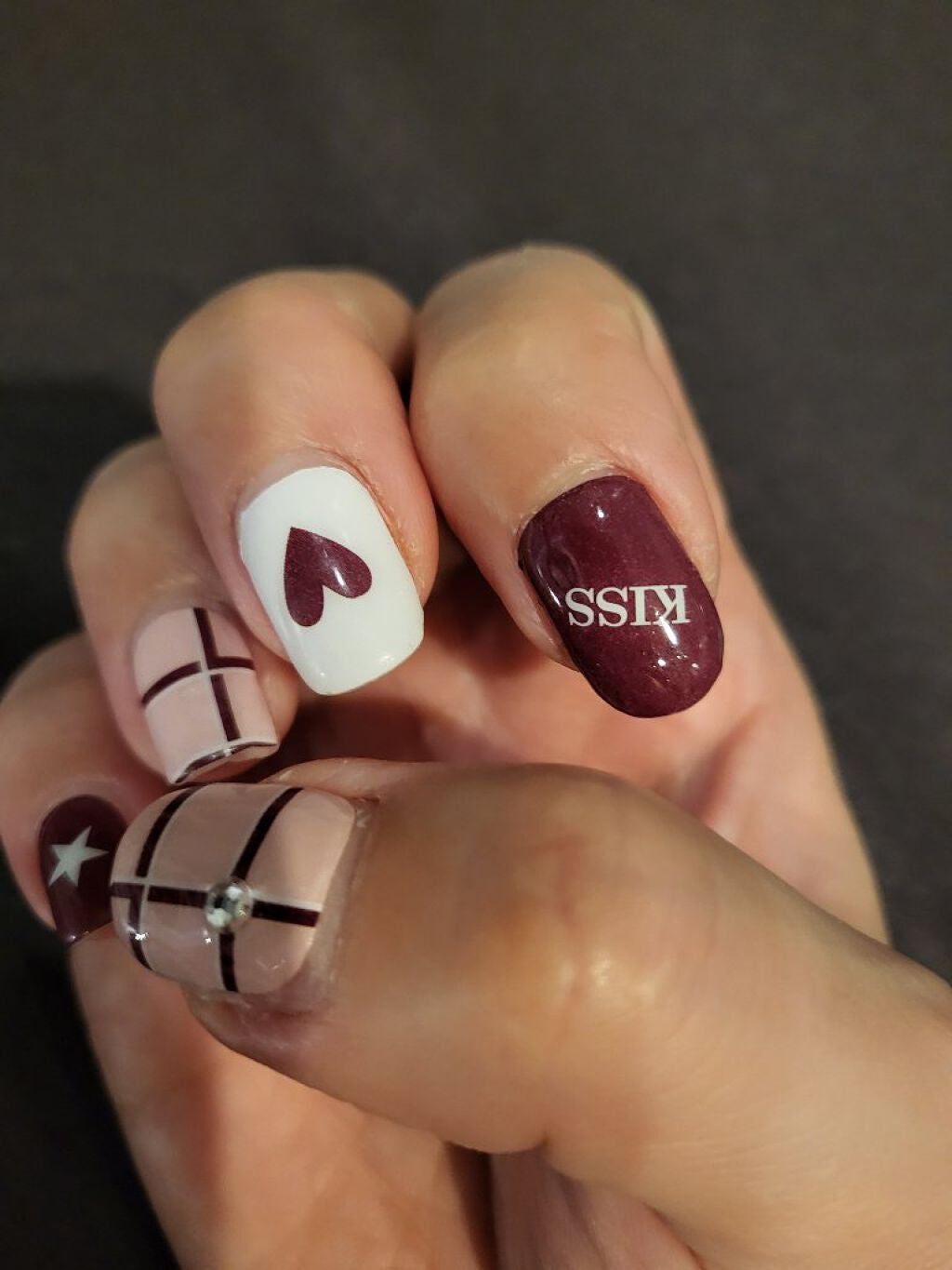 ネイルシール/Qoo10/ネイルシールを使ったクチコミ(1枚目)