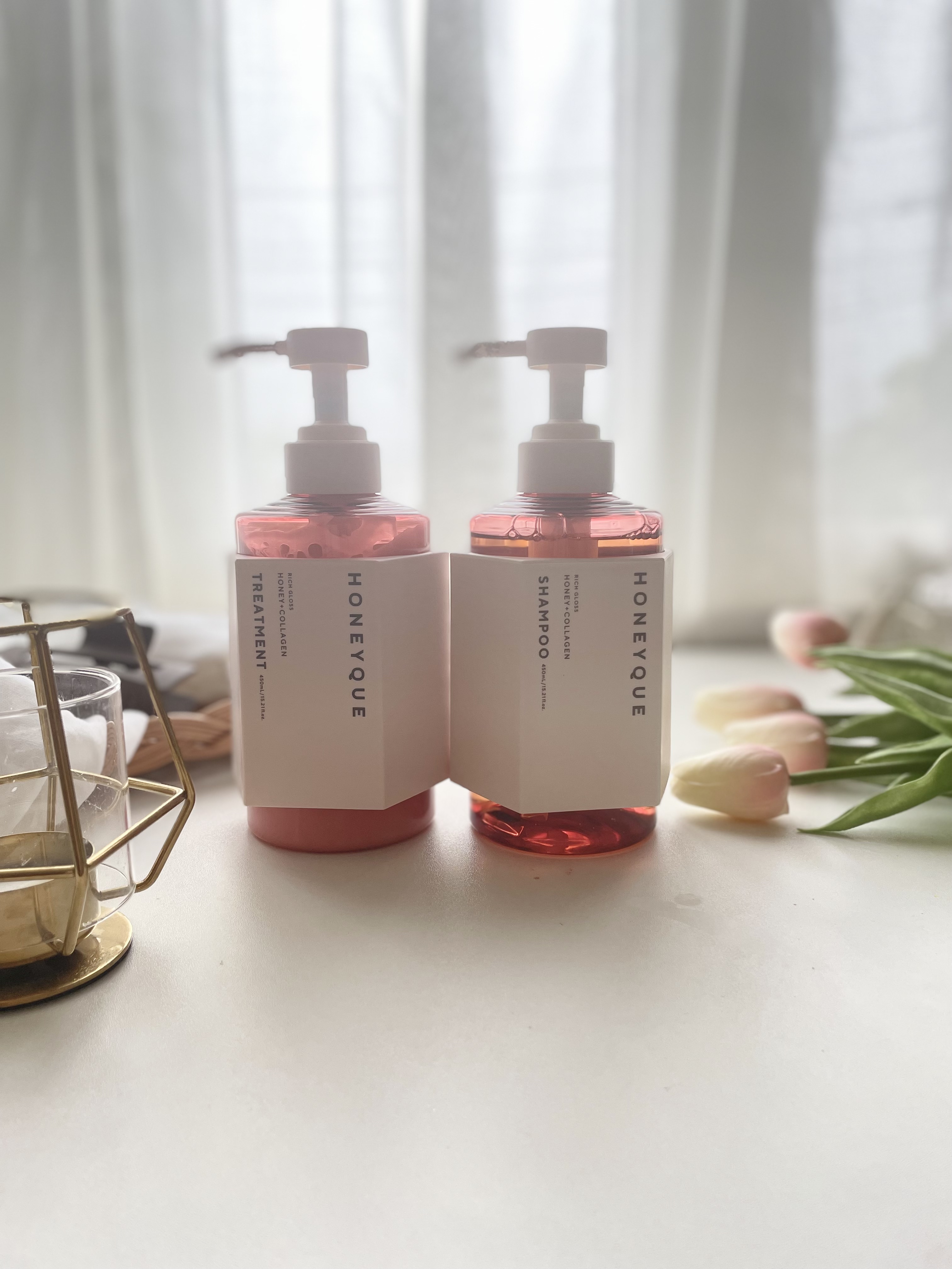 リッチグロス シャンプー シャイニー／ヘアトリートメント シャイニー トリートメント本体 450ml/ハニーク/市販シャンプーを使ったクチコミ（3枚目）