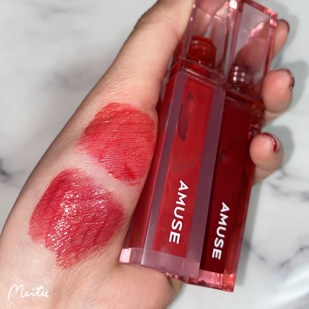 デューティント 【旧】04 デューワァトゥユ―ラブ/AMUSE/リップティントを使ったクチコミ（1枚目）