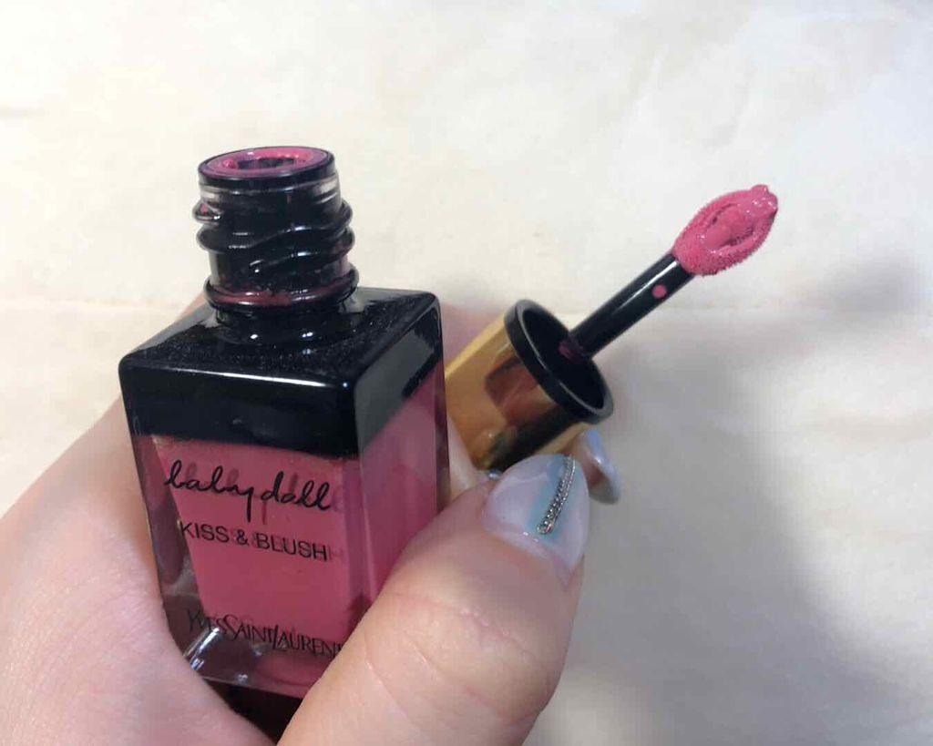 ベビードール キッス＆ブラッシュ/YVES SAINT LAURENT BEAUTE/ジェル・クリームチークを使ったクチコミ（2枚目）