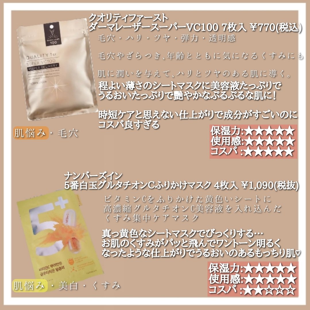 あなたはどっち派？メラノCC・ルルルン・なめらか本舗・肌美精