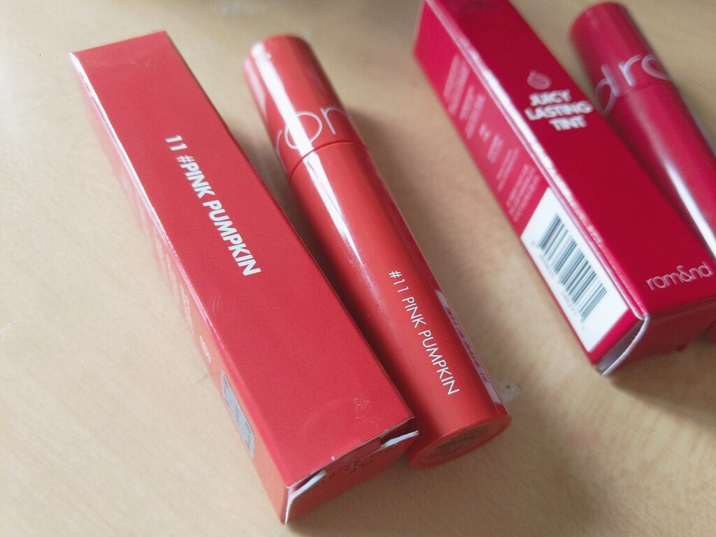 ジューシーラスティングティント/rom&nd/リップティントを使ったクチコミ(1枚目)