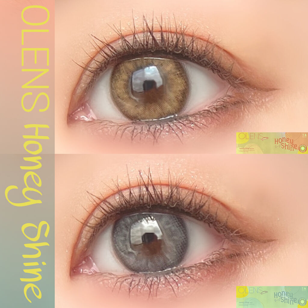 ハニーシャイン/OLENS/カラーコンタクトレンズを使ったクチコミ（1枚目）