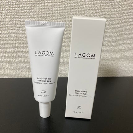 トーンアップサン UVクリーム SPF50+ PA++++/LAGOM /日焼け止めクリームを使ったクチコミ(1枚目)