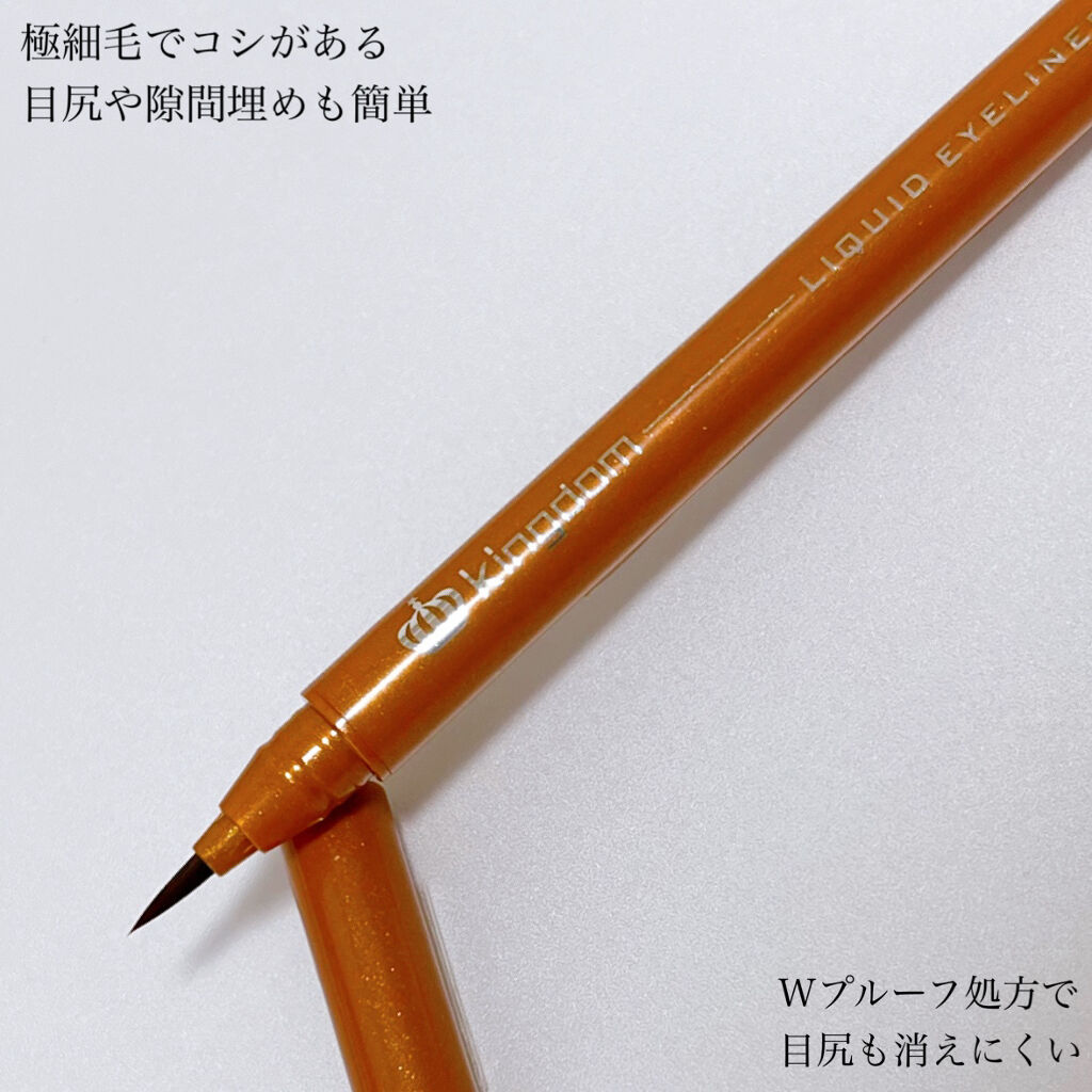 リキッドアイライナーWP		/キングダム/リキッドアイライナーを使ったクチコミ（2枚目）
