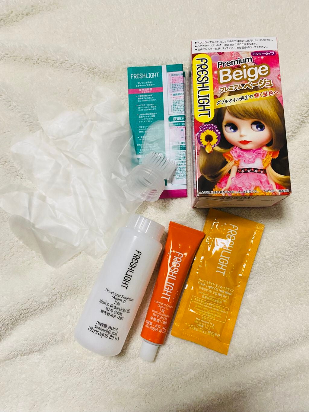 ミルキーヘアカラー/フレッシュライト/ヘアカラーを使ったクチコミ(2枚目)