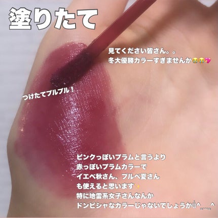 グロウ フィクシングティント レッドサングリア/ETUDE/リップティントを使ったクチコミ(3枚目)