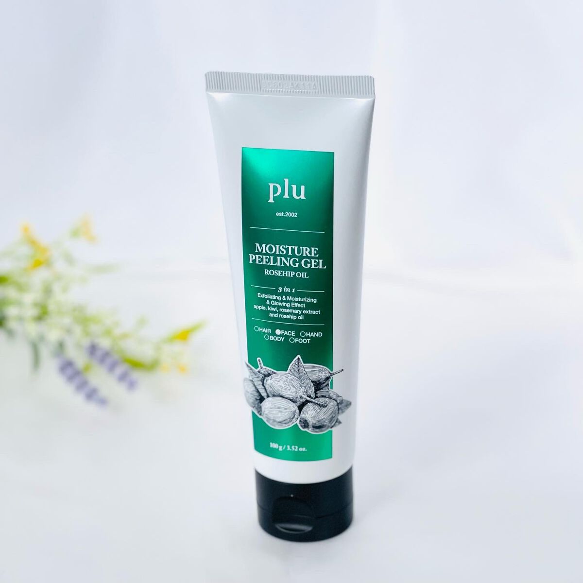 フェイシャルピーリングジェルローズ ヒップオイル plu