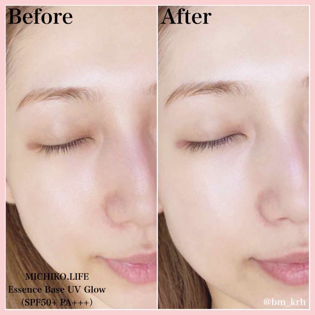 MICHIKO.LIFE エッセンスベースUVグロウのクチコミ「🌸MICHIKO.LIFE🌸
エッセンスベースUVグロウ
（SPF50+ PA+++）

.....」（3枚目）