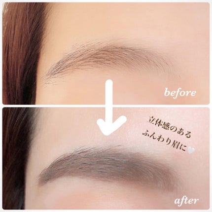 ベビーニュアンス WアイブロウN/リトルレディ/パウダーアイブロウを使ったクチコミ(6枚目)