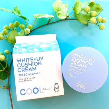 WHITE +UV CUSHION CREAM #COOL/G9SKIN/日焼け止め・UVケアを使ったクチコミ（1枚目）