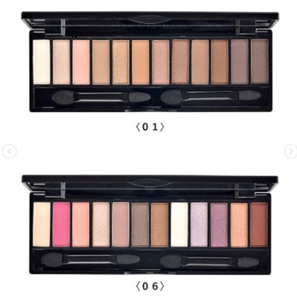 UR GLAM LUXE 12 COLORS EYESHADOW PALLET/U R GLAM/アイシャドウパレットを使ったクチコミ(2枚目)