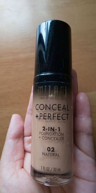 Milani Cosmetics conceal+perfectのクチコミ「MILANI CONCEAL+PERFECT 2-IN-1 FOUNDATION+CONCEA.....」（1枚目）