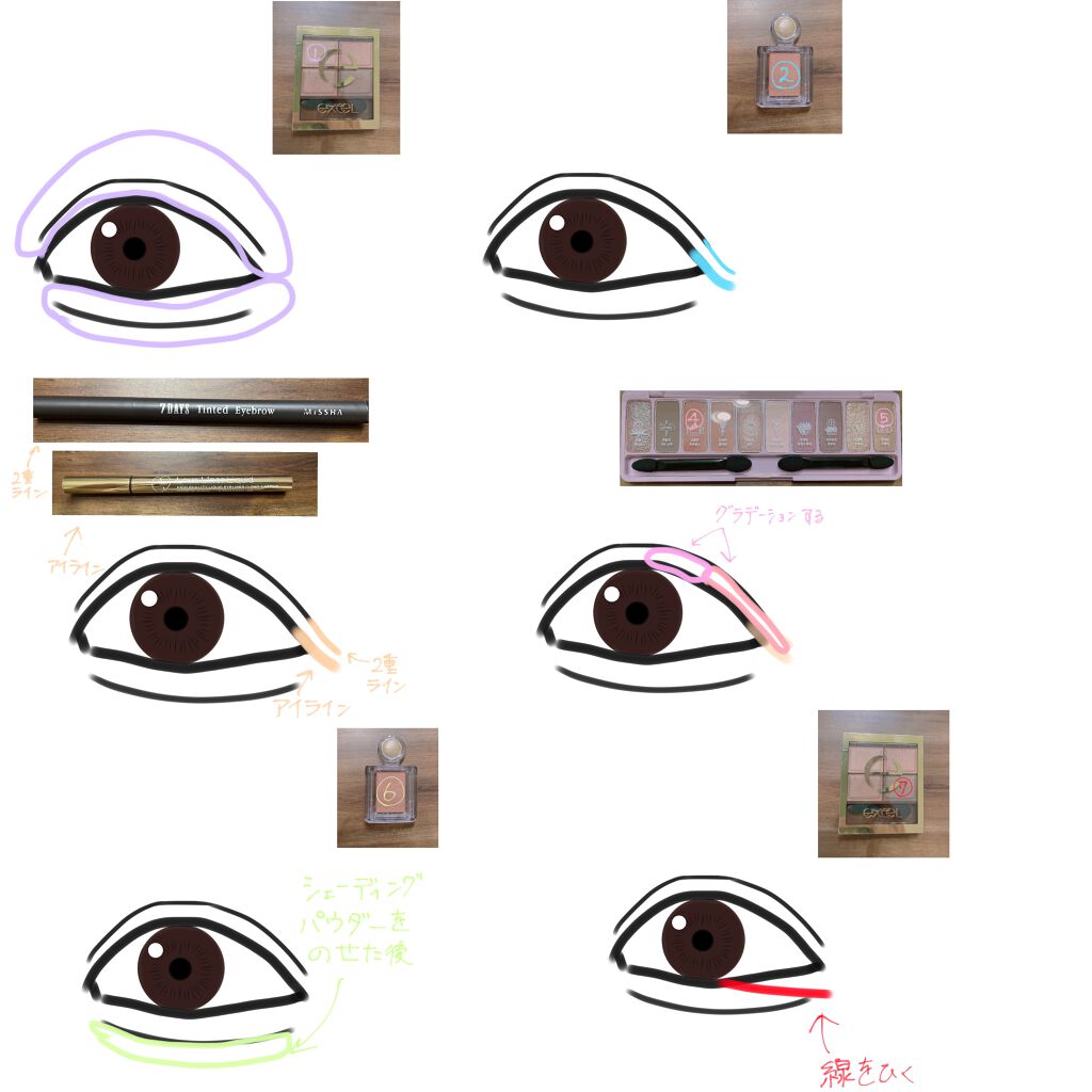 プレイカラー アイシャドウ/ETUDE/アイシャドウパレットを使ったクチコミ（2枚目）