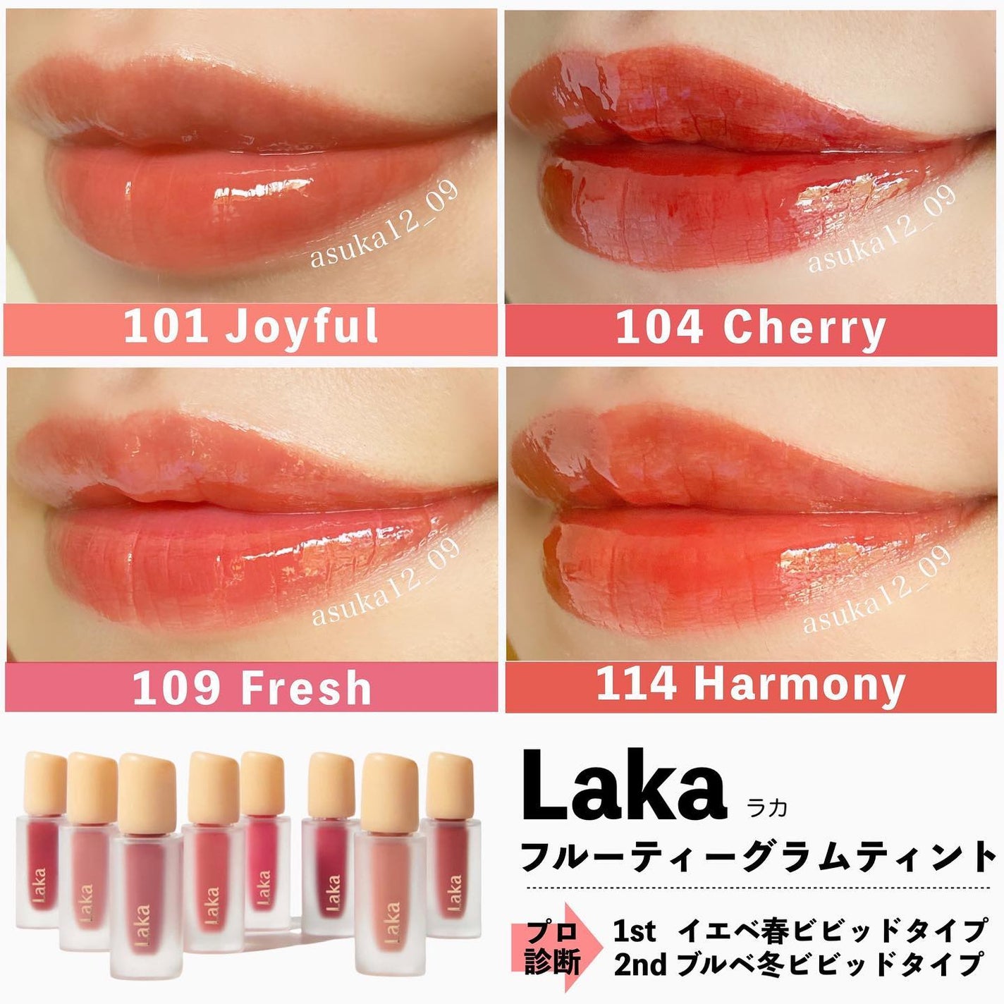 フルーティーグラムティント/Laka/リップティントを使ったクチコミ(3枚目)