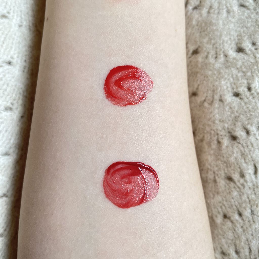 ジューシーラスティングティント/rom&nd/リップティントを使ったクチコミ（2枚目）