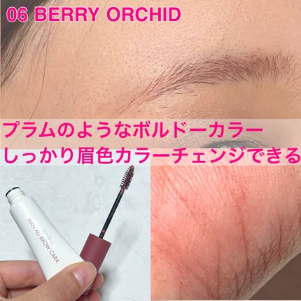 ハンオールブロウカラ/rom&nd/眉マスカラを使ったクチコミ(4枚目)