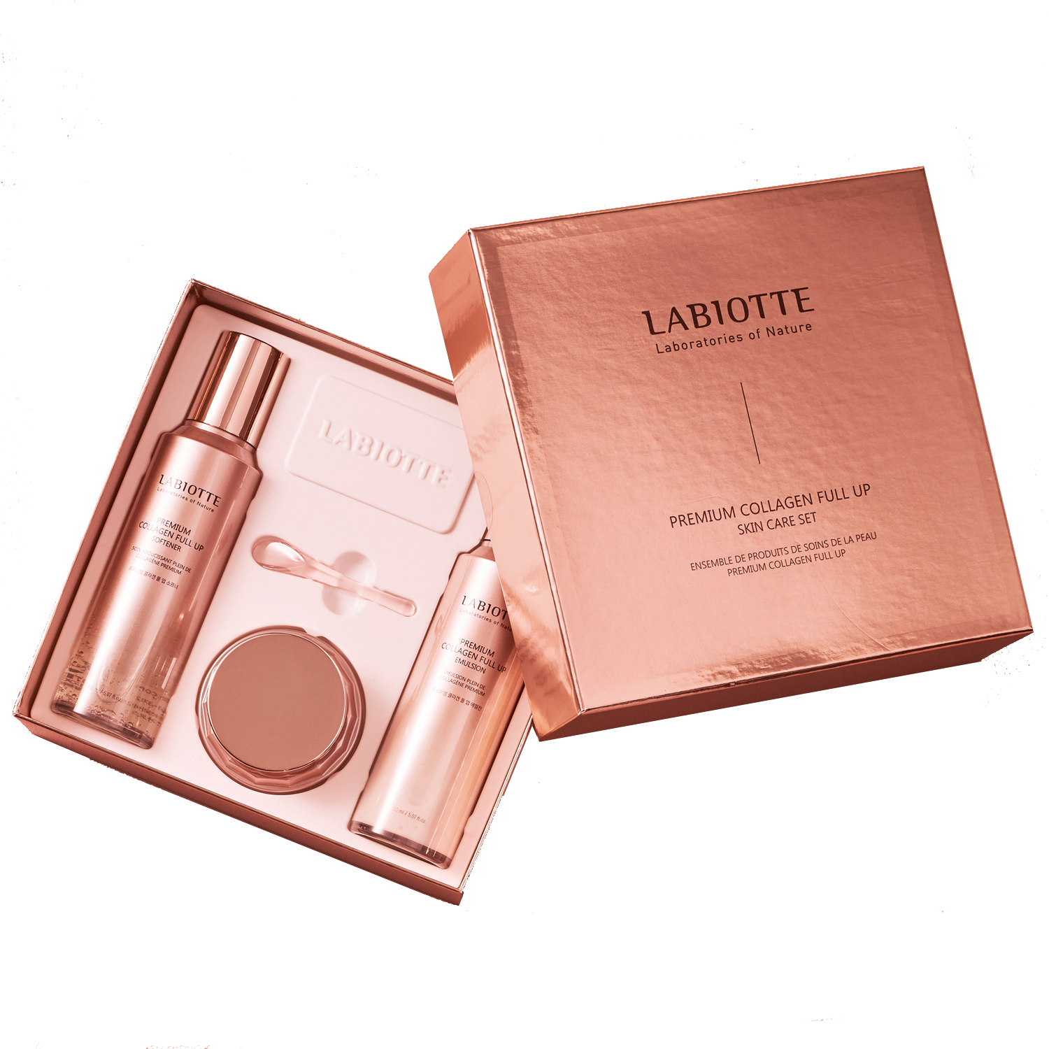 LABIOTTE プレミアム コラーゲン フルアップ スキンケアセット（ソフナー＋エマルジョン＋クリーム）