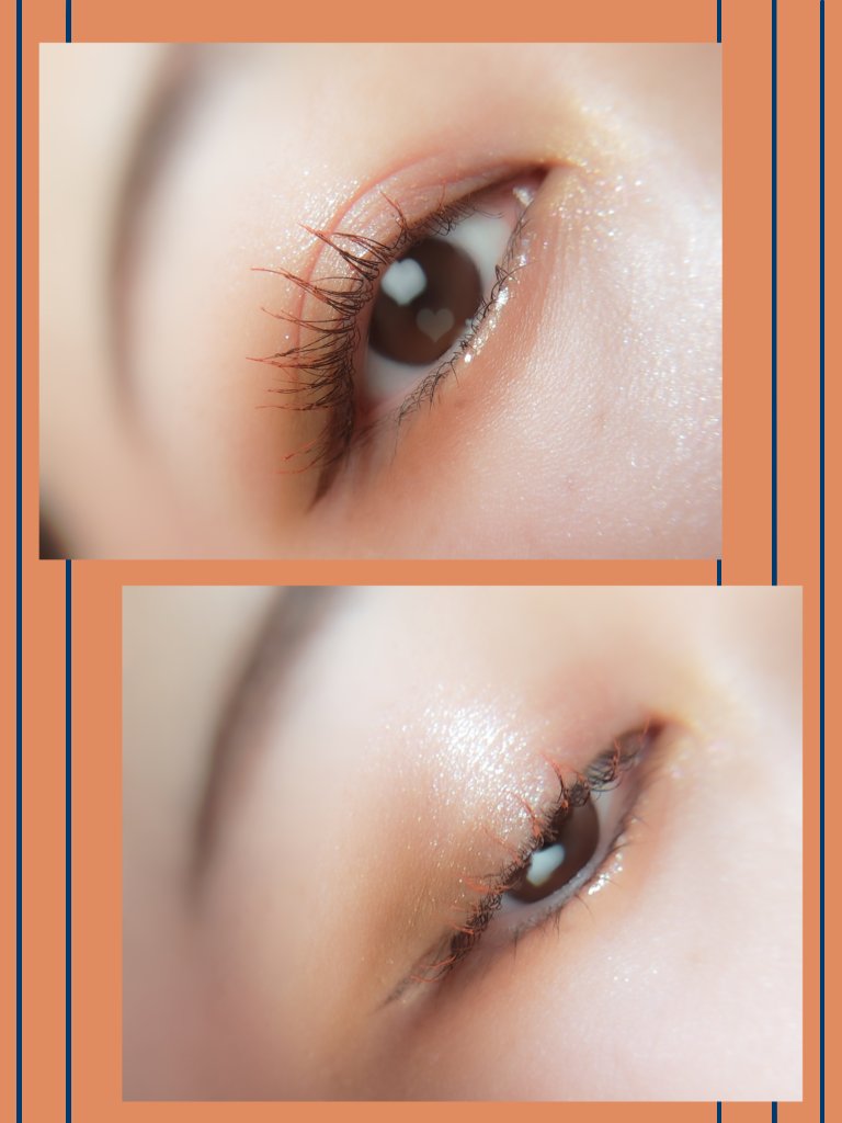 エクストラボリューム カラーマスカラ 05 クロームオレンジ/Amplitude/マスカラを使ったクチコミ（2枚目）