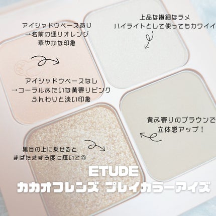カカオフレンズ プレイカラーアイズ /ETUDE/アイシャドウパレットを使ったクチコミ(3枚目)