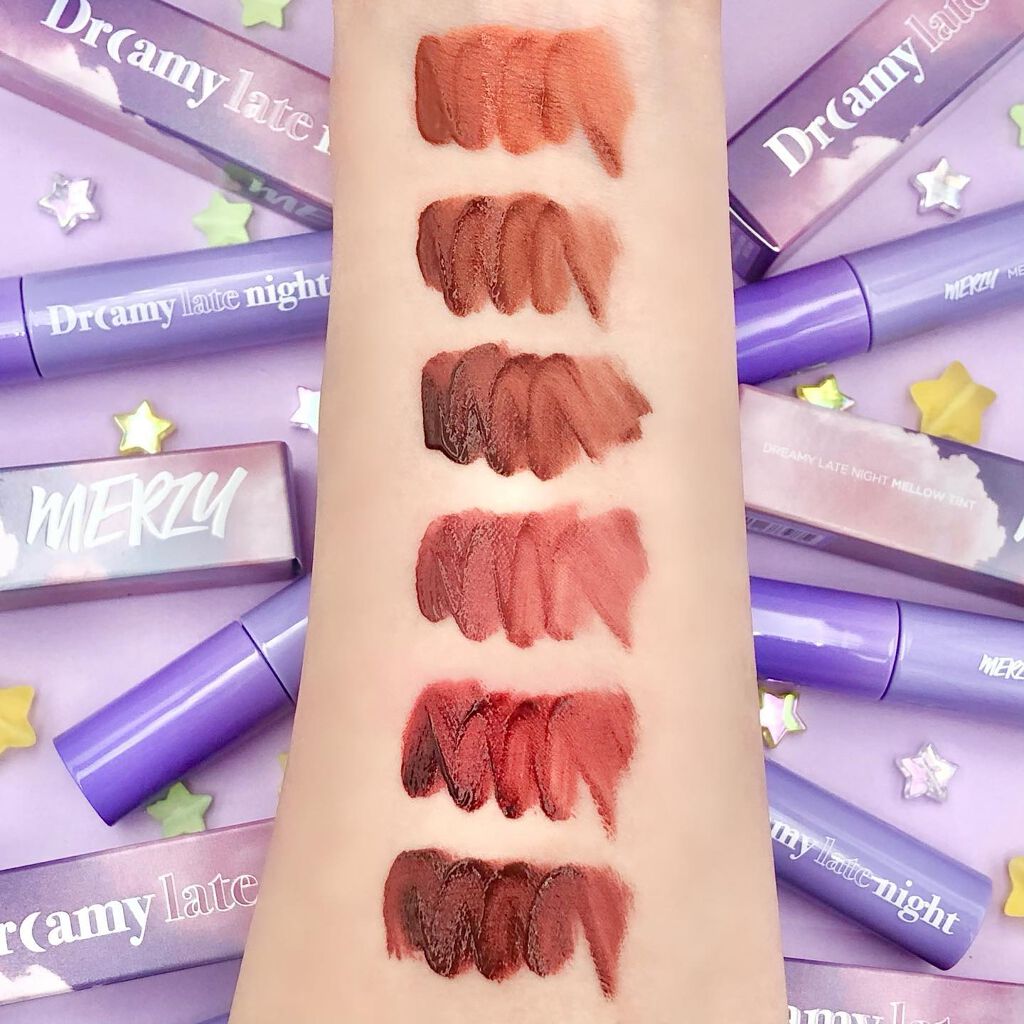 ドリーミーレイトナイト メロウティント/MERZY/リップティントを使ったクチコミ(3枚目)
