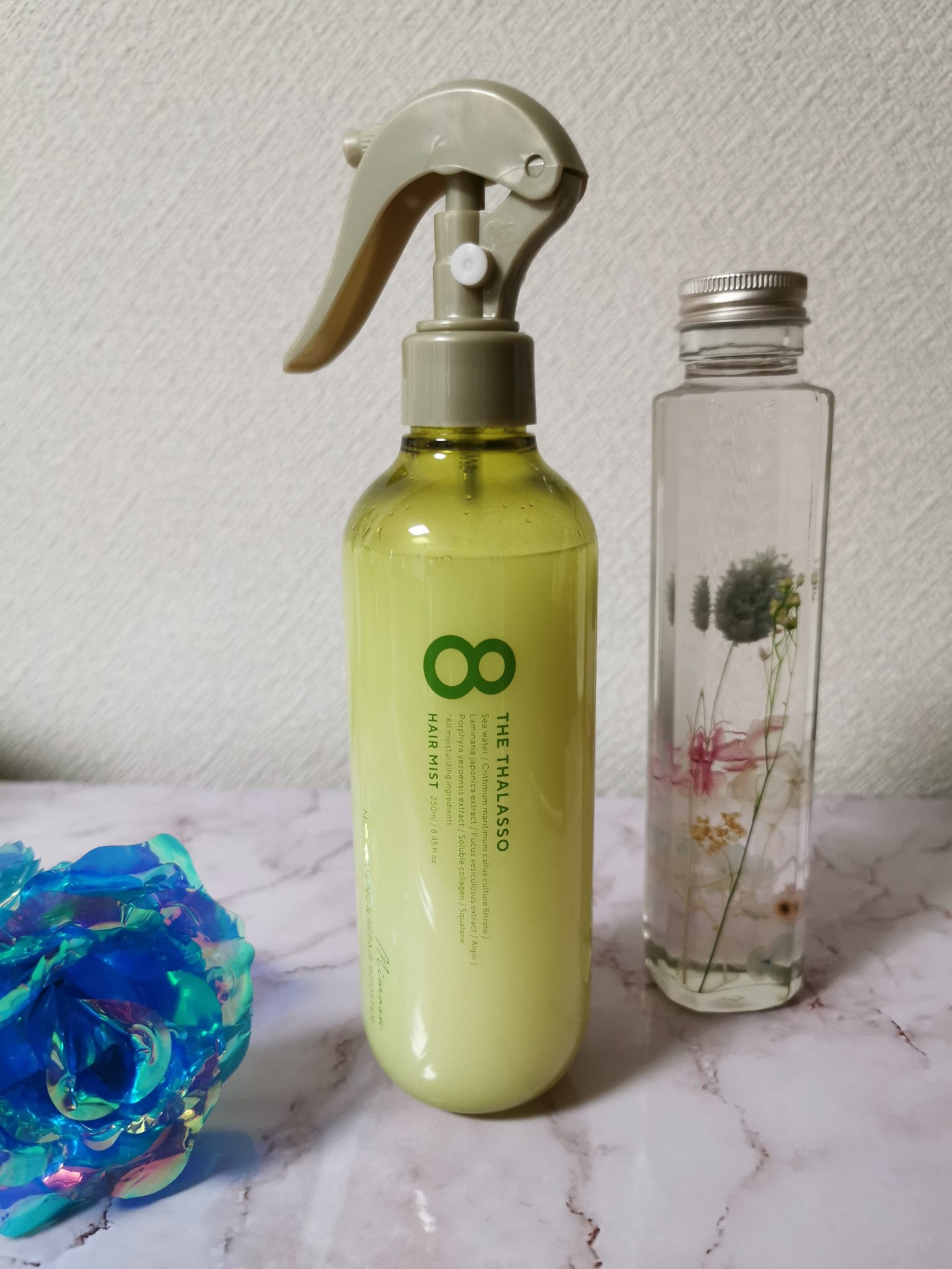 モイスチャーライジング＆リペアブースター 導入液ヘアミスト ミモザの香り/エイトザタラソ/ヘアミストを使ったクチコミ（1枚目）